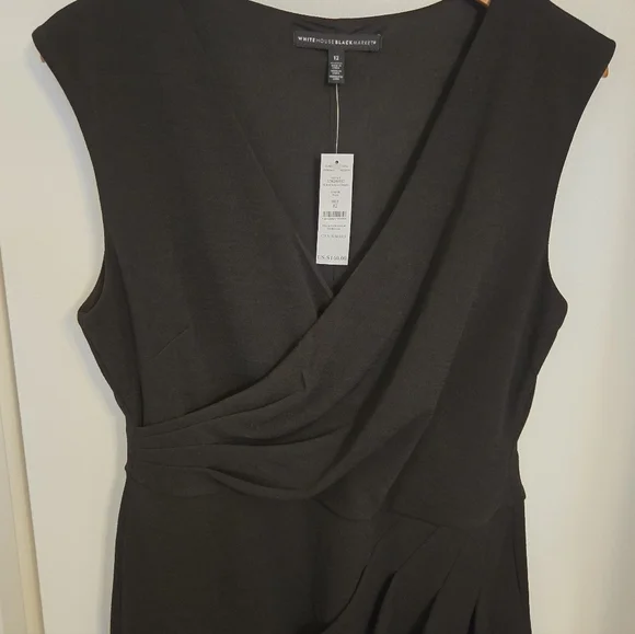 WHBM Black Midi Dress - Picture 3 of 4